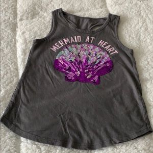 Girls mermaid racer back tank